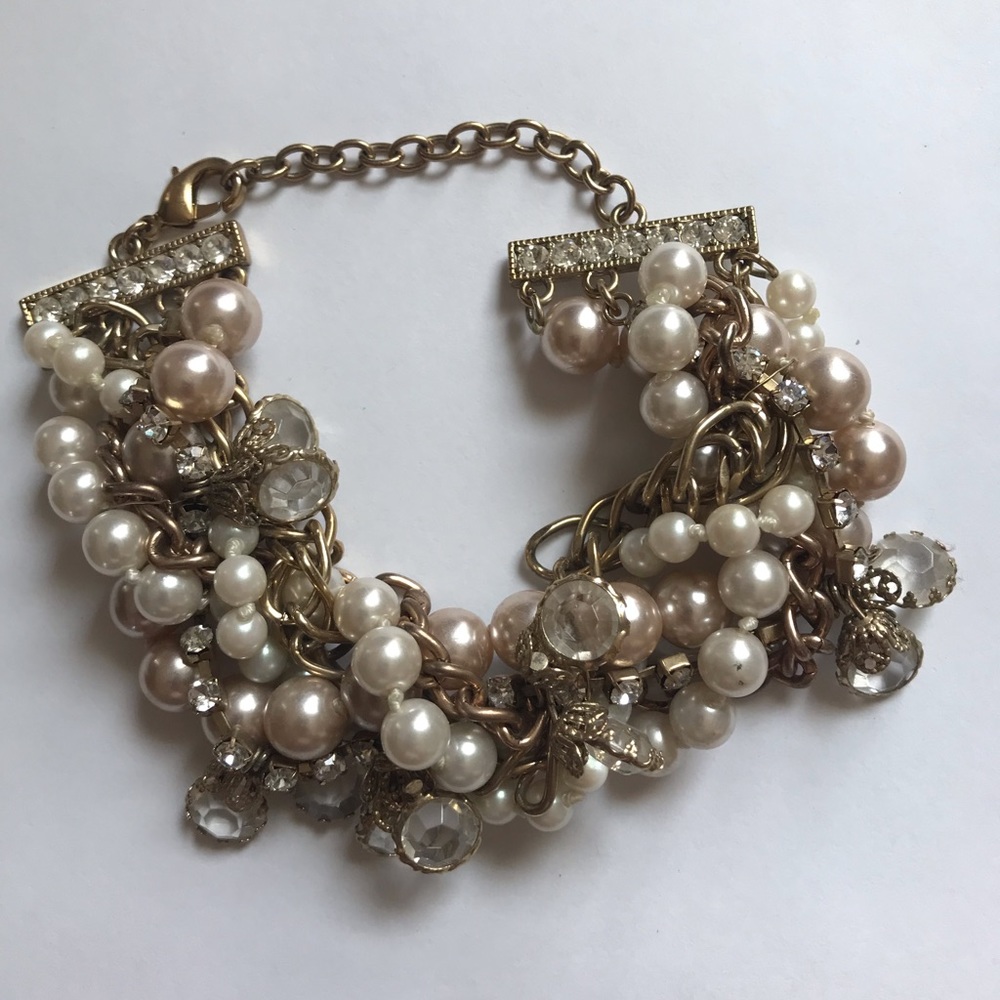 Banana Republic mixed chunky costume jewelry bracelet.